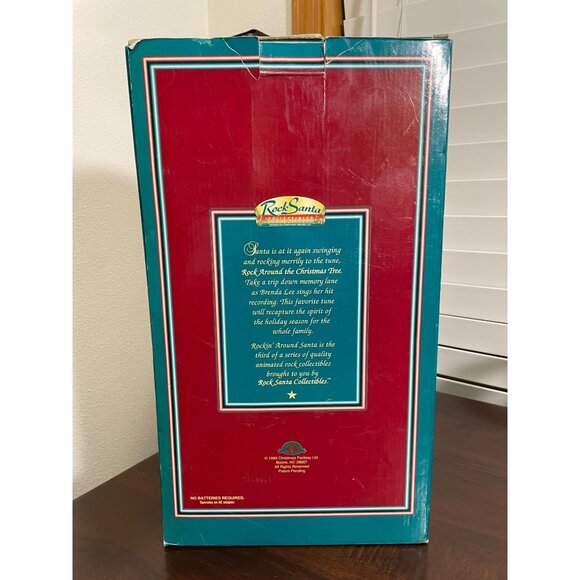 Vintage Rockin' Around Santa Animated Figure 18" Works Great! - Picture 10 of 11